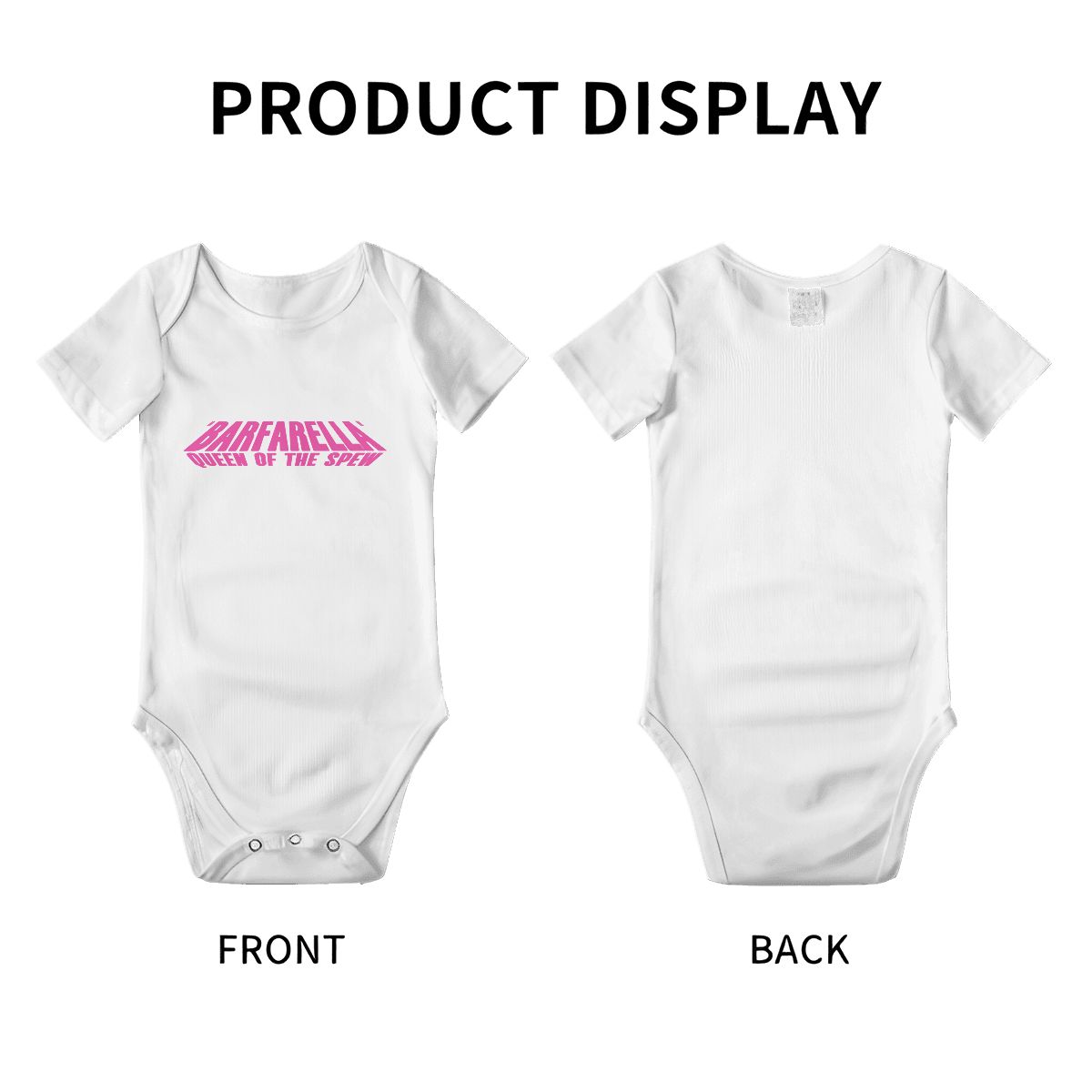 Barfarella Queen of the Spew Baby Onesies (Short Sleeve)