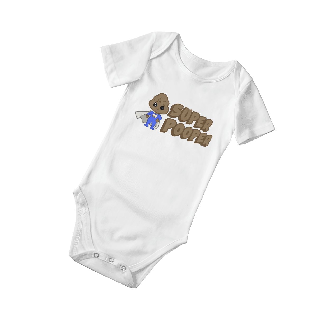 Super Pooper Baby Onesies (Short Sleeve)