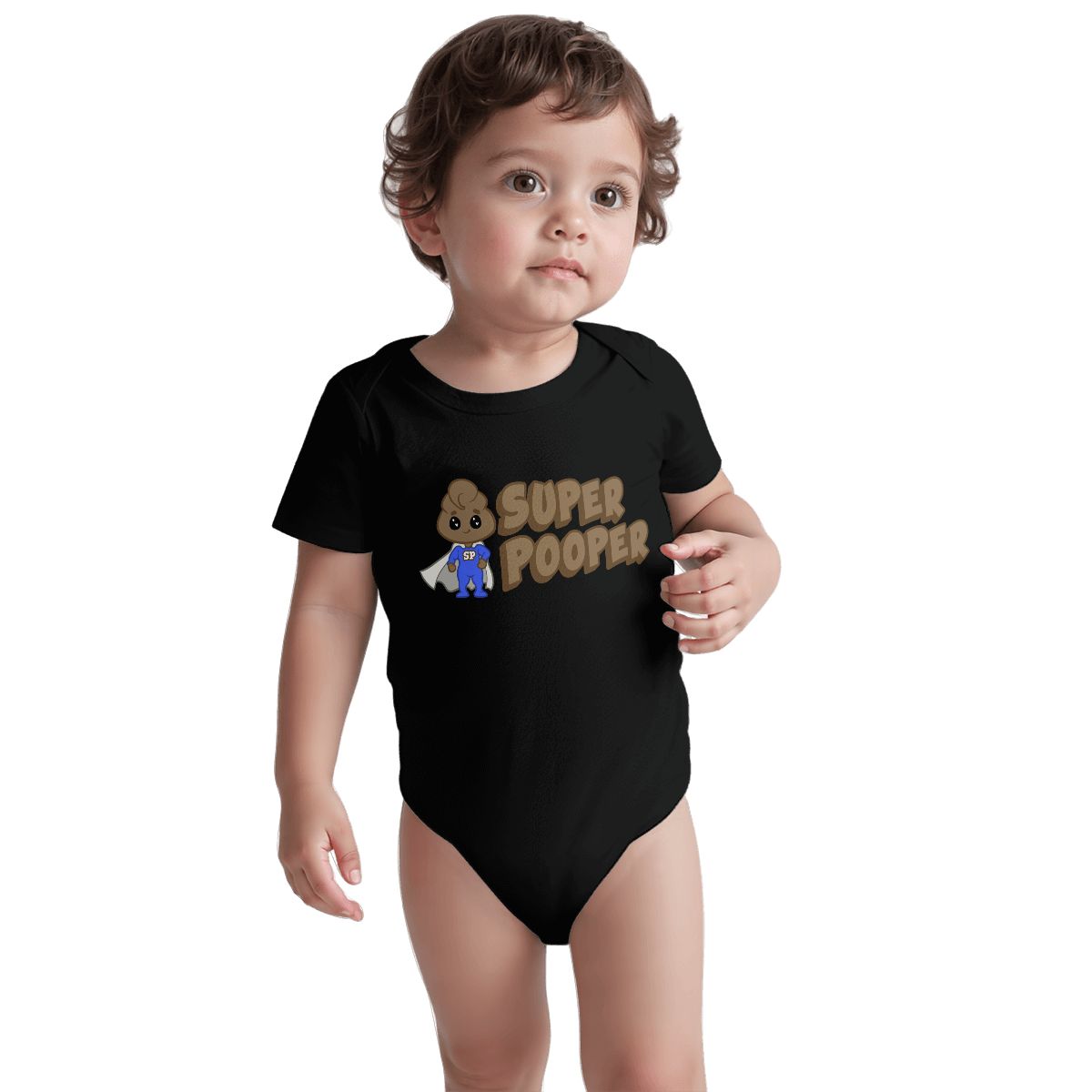 Super Pooper Baby Onesies (Short Sleeve)