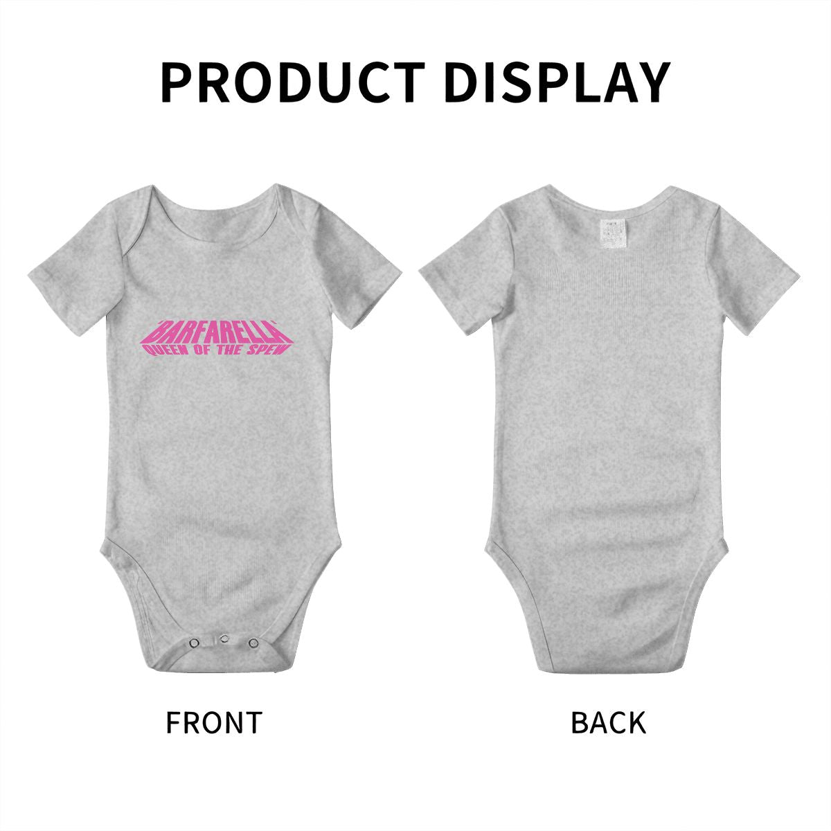 Barfarella Queen of the Spew Baby Onesies (Short Sleeve)