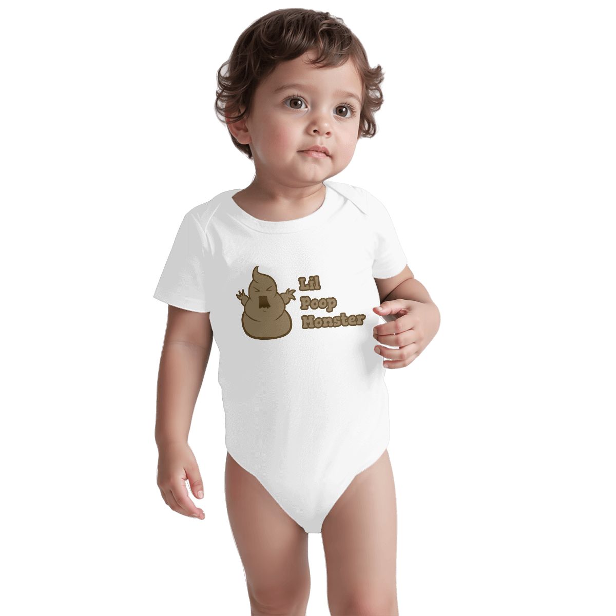 Little Poop Monster Baby Onesies (Short Sleeve)