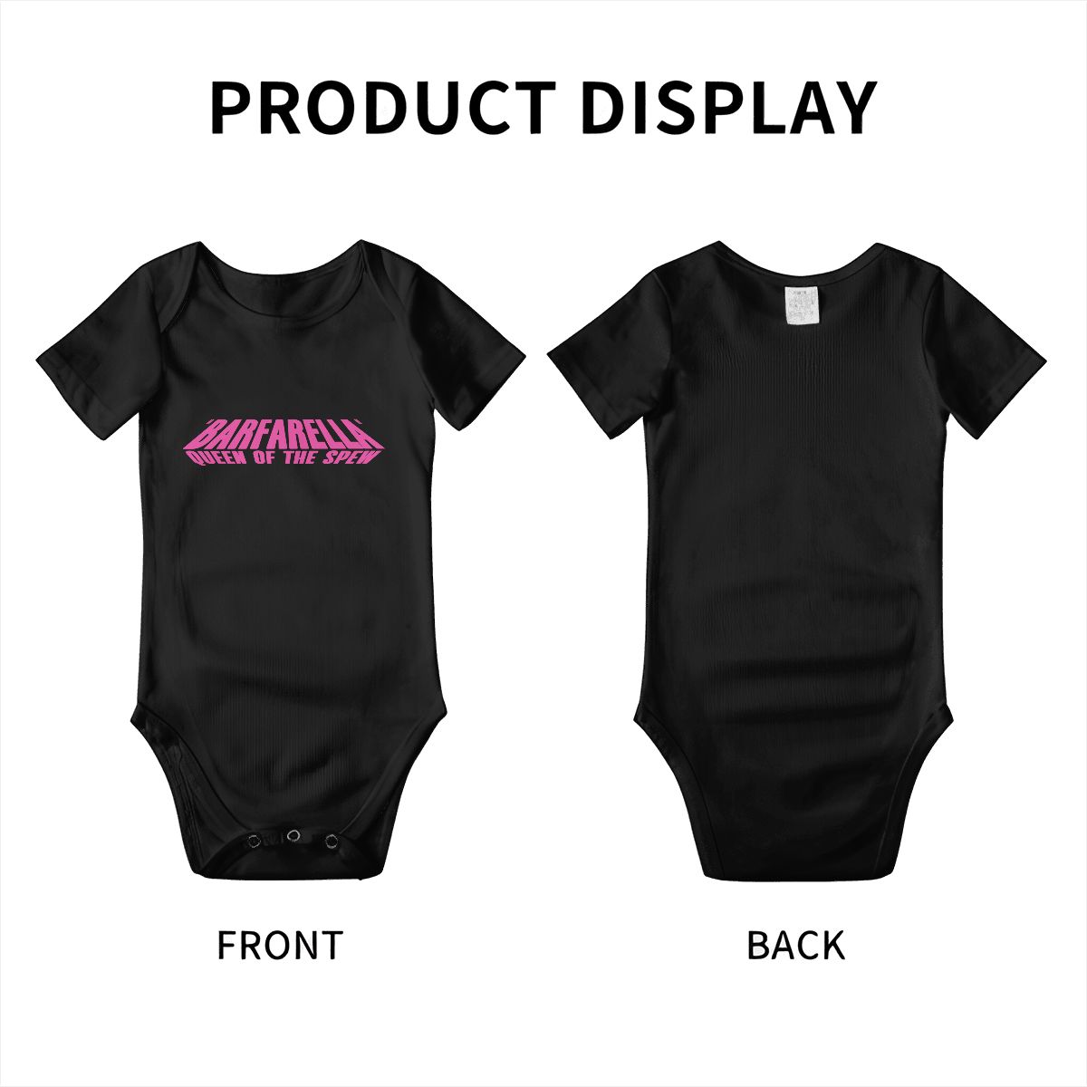 Barfarella Queen of the Spew Baby Onesies (Short Sleeve)
