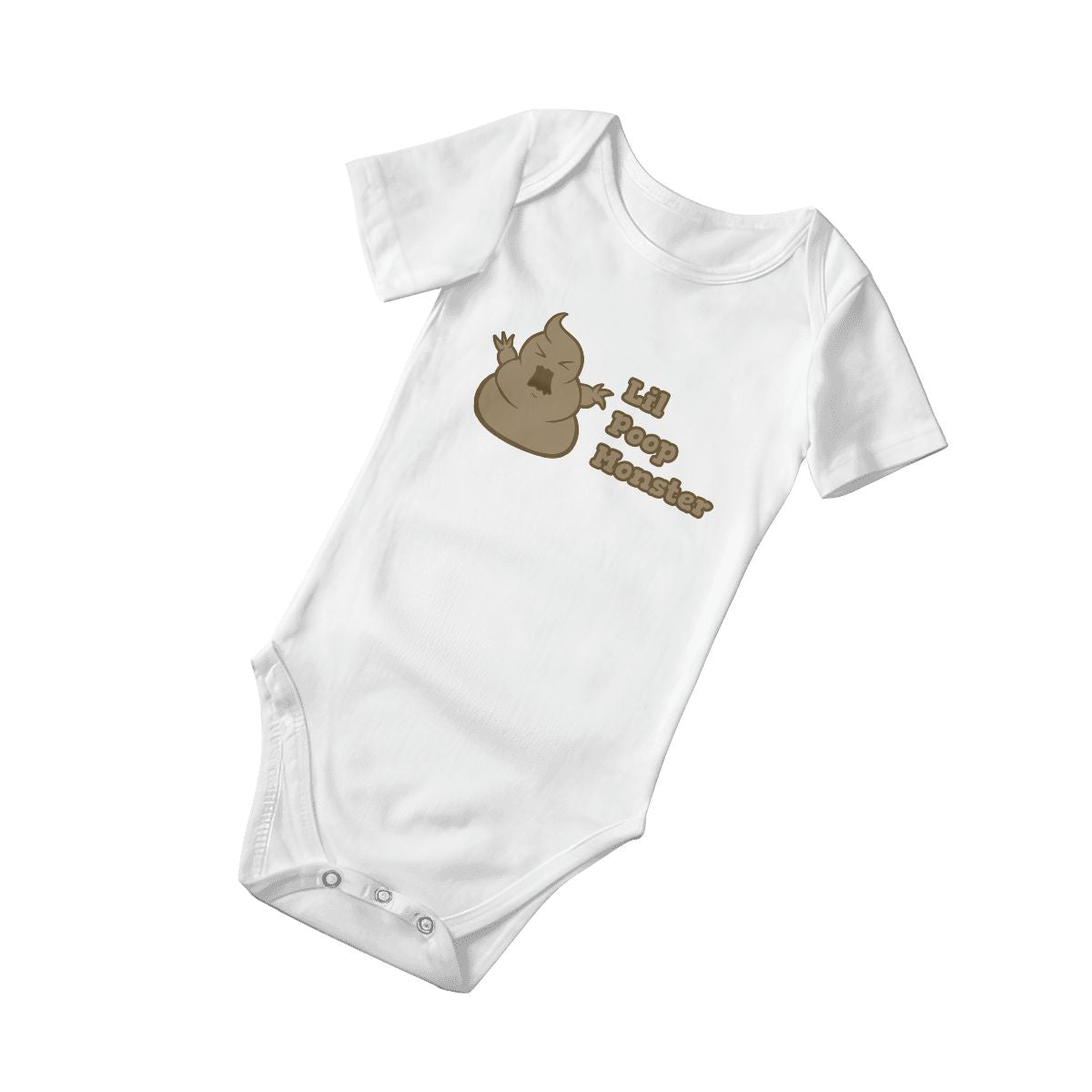 Little Poop Monster Baby Onesies (Short Sleeve)