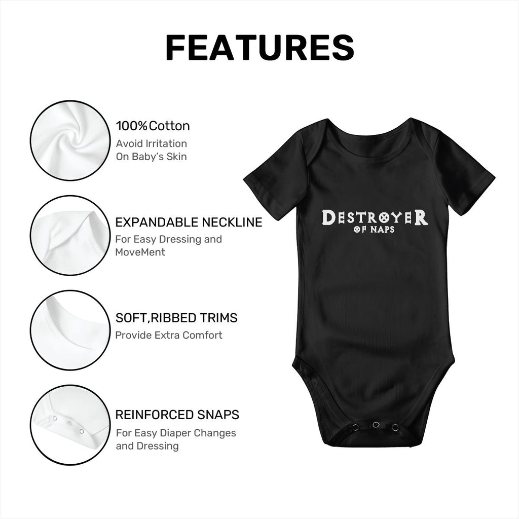 Destroyer of Naps Baby Onesies (Short Sleeve)