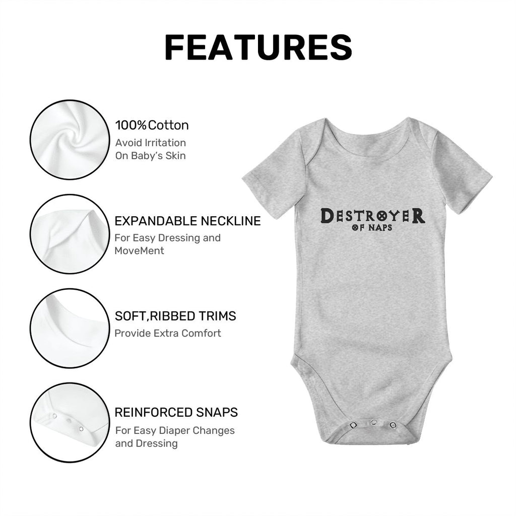 Destroyer of Naps Baby Onesies (Short Sleeve)
