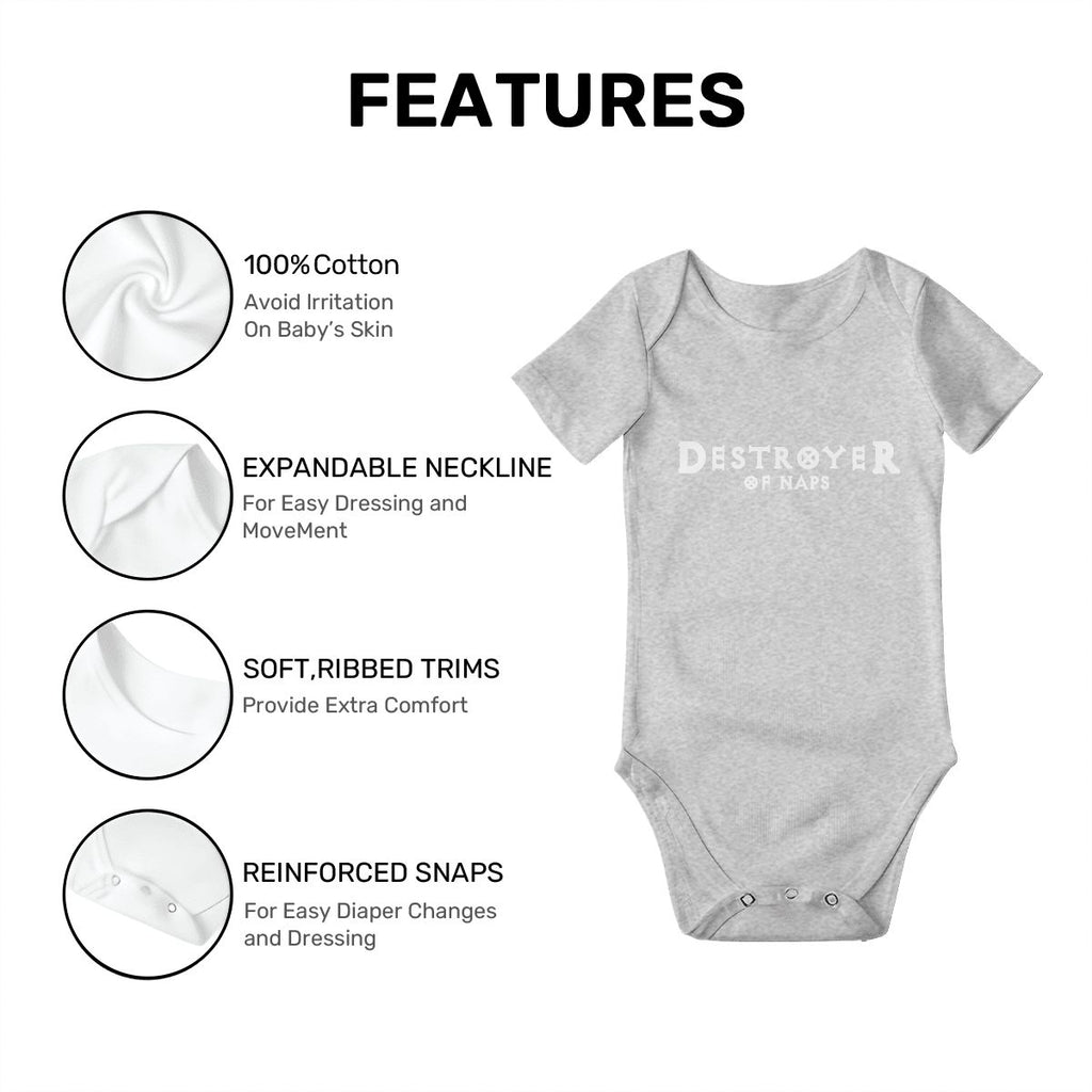 Destroyer of Naps Baby Onesies (Short Sleeve)