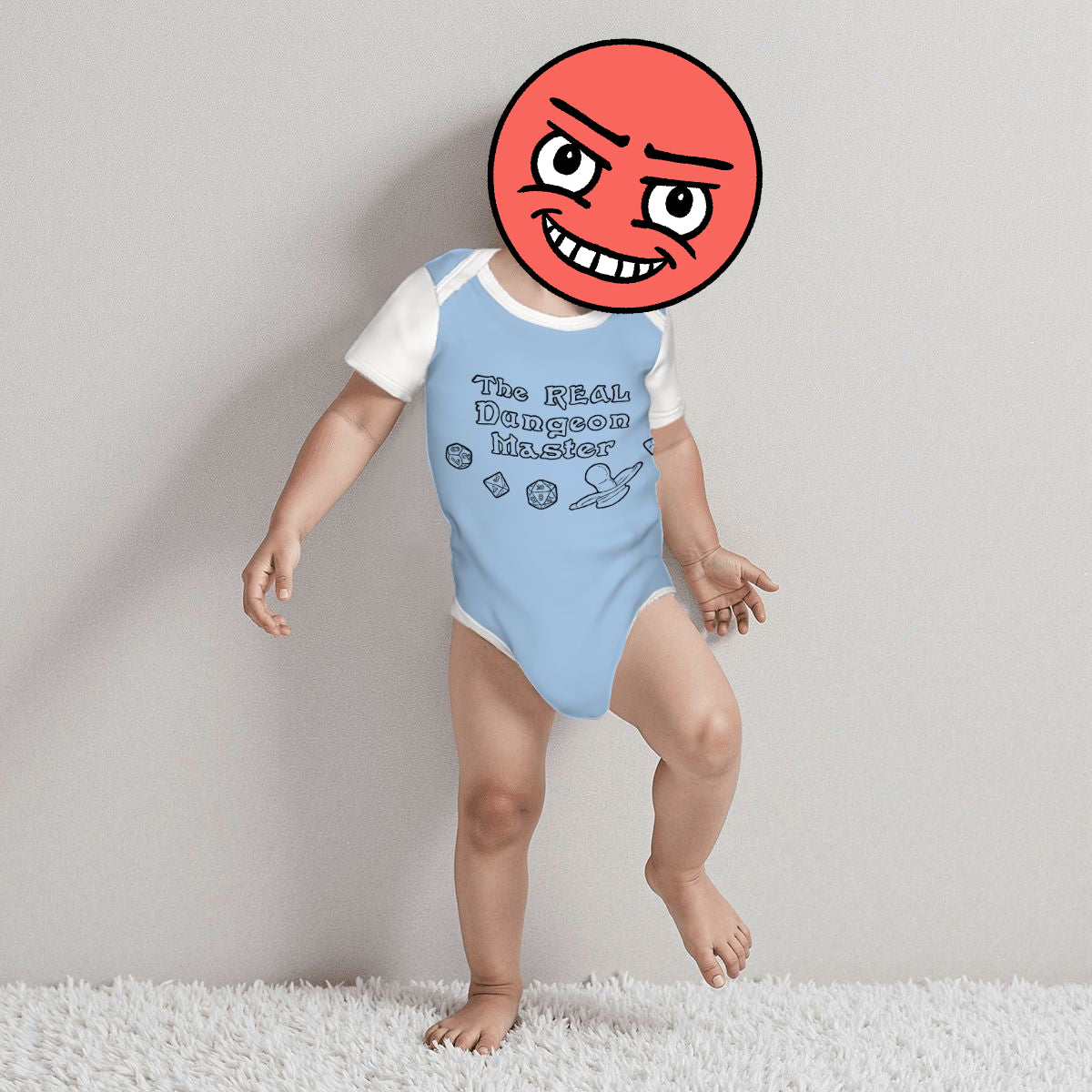 The Real Dungeon Master Baby Cotton Short Sleeve Onesies
