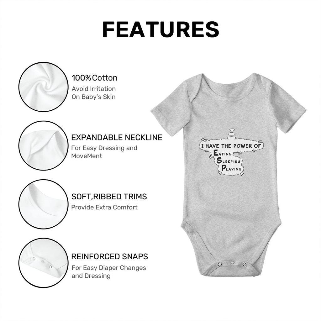 The Power of ESP Baby Onesies (Short Sleeve)