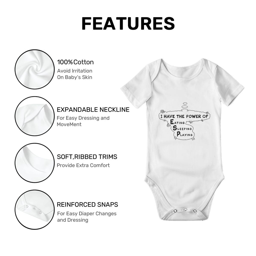 The Power of ESP Baby Onesies (Short Sleeve)