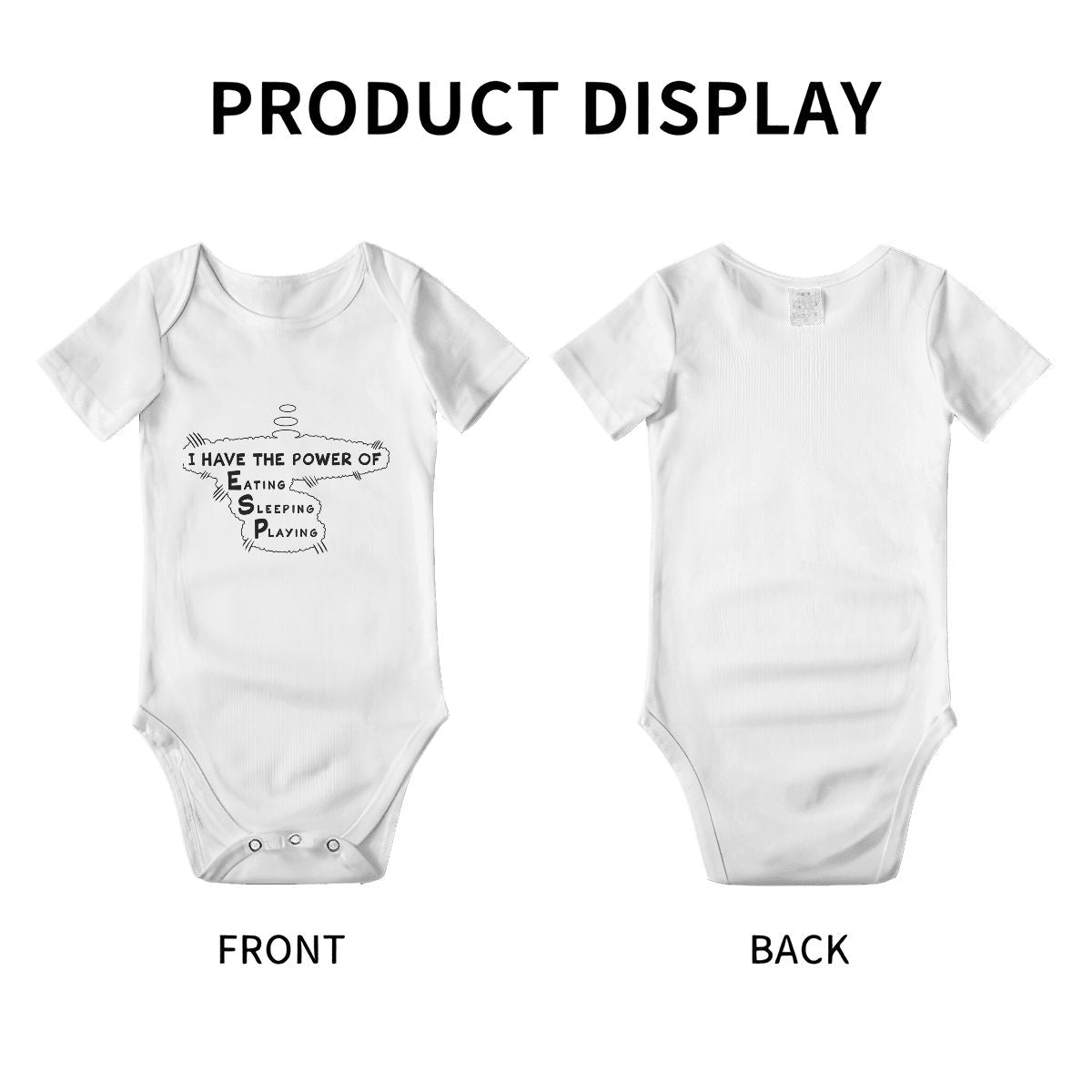 The Power of ESP Baby Onesies (Short Sleeve)