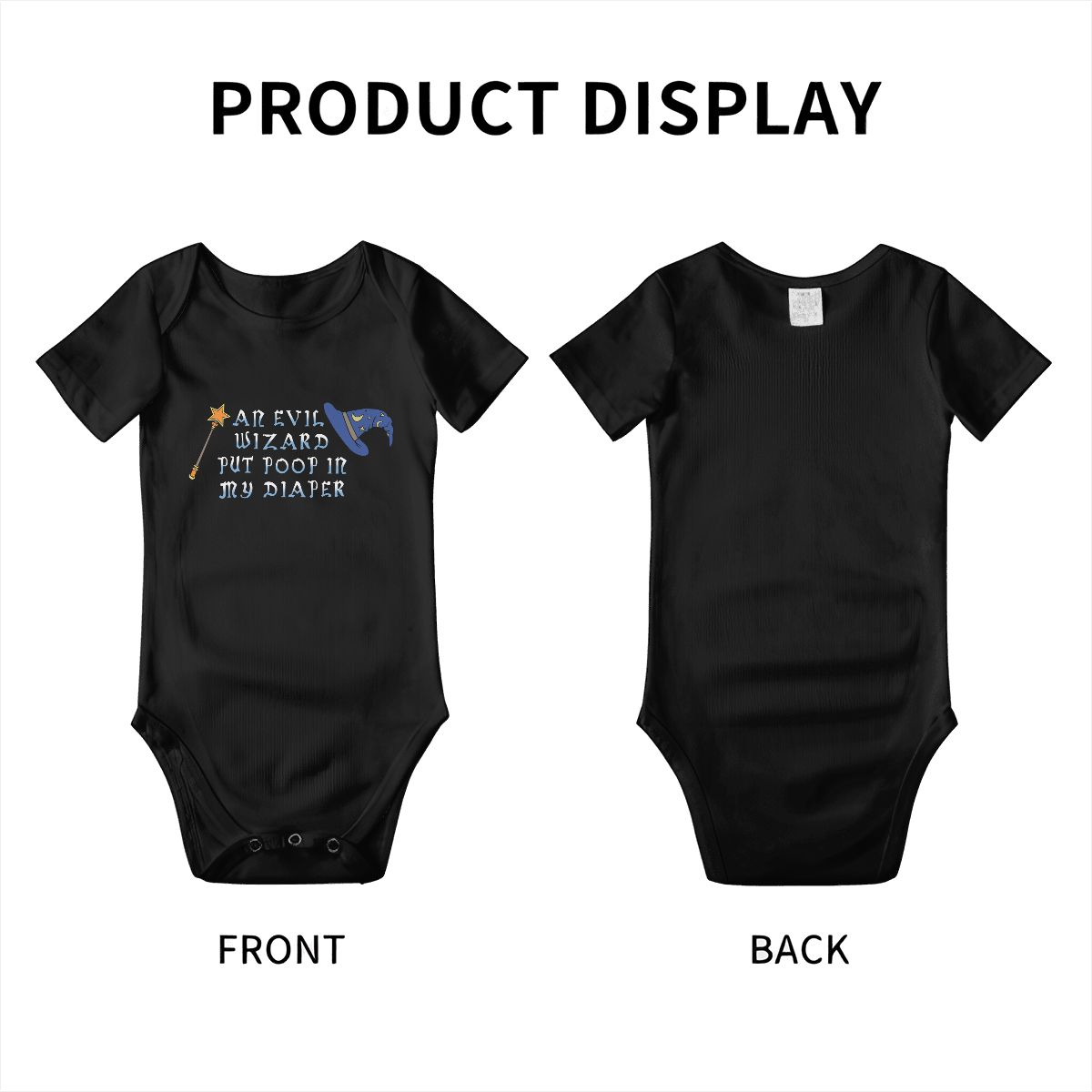 Evil Wizard Baby Onesies (Short Sleeve)