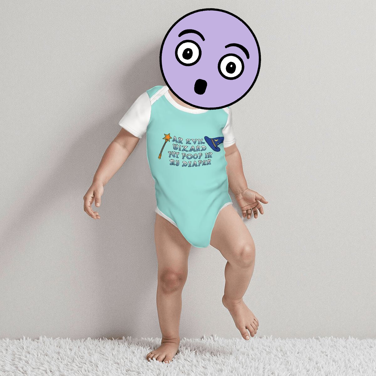 Evil Wizard Baby Cotton Short Sleeve Onesies