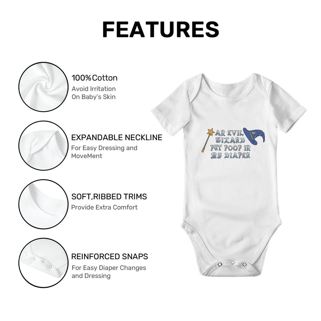 Evil Wizard Baby Onesies (Short Sleeve)