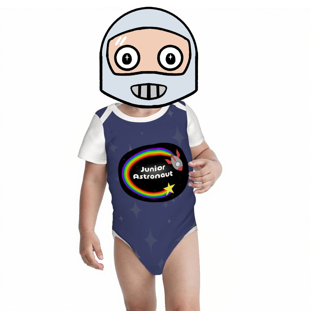 Junior Astronaut Baby Cotton Short Sleeve Onesies