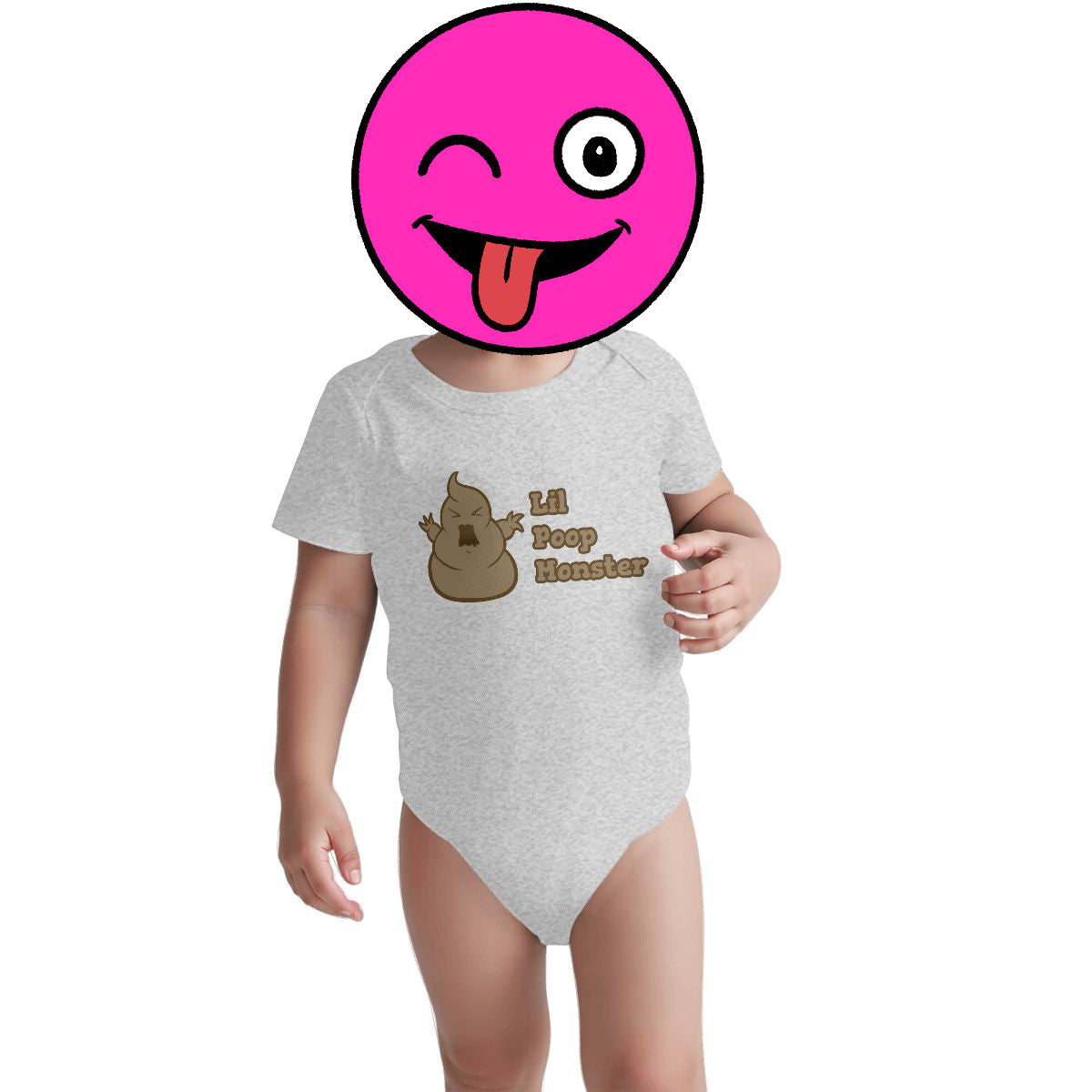 Little Poop Monster Baby Onesies (Short Sleeve)