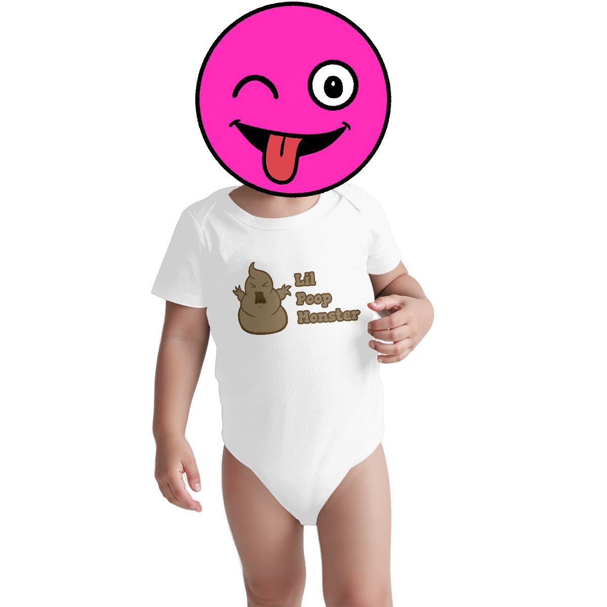 Little Poop Monster Baby Onesies (Short Sleeve)