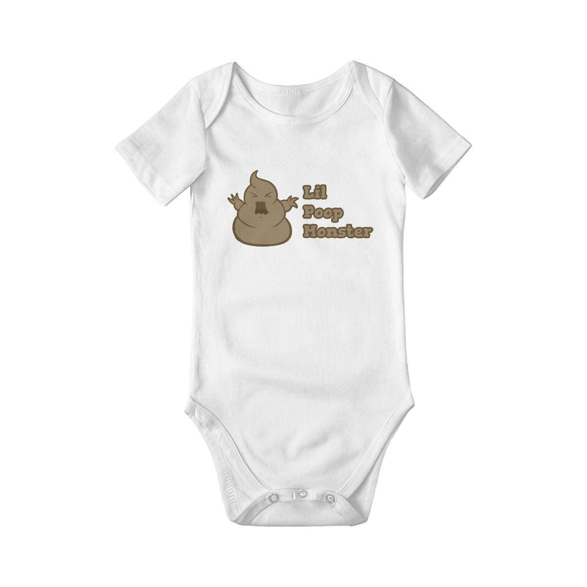 Little Poop Monster Baby Onesies (Short Sleeve)