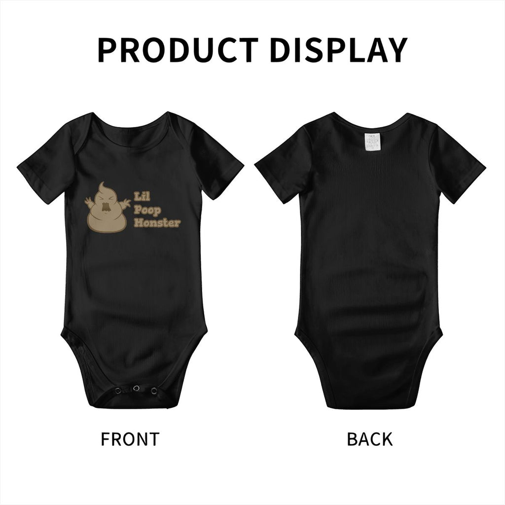 Little Poop Monster Baby Onesies (Short Sleeve)