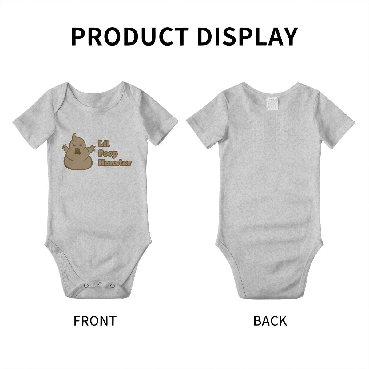 Little Poop Monster Baby Onesies (Short Sleeve)