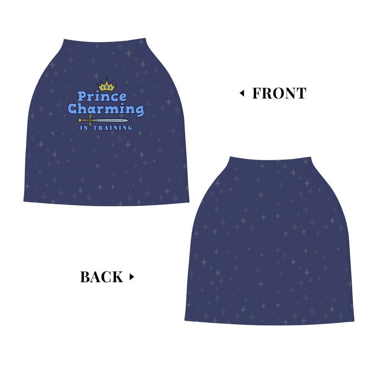 Prince Charming In Training Multi-Use Baby Car Seat Cover