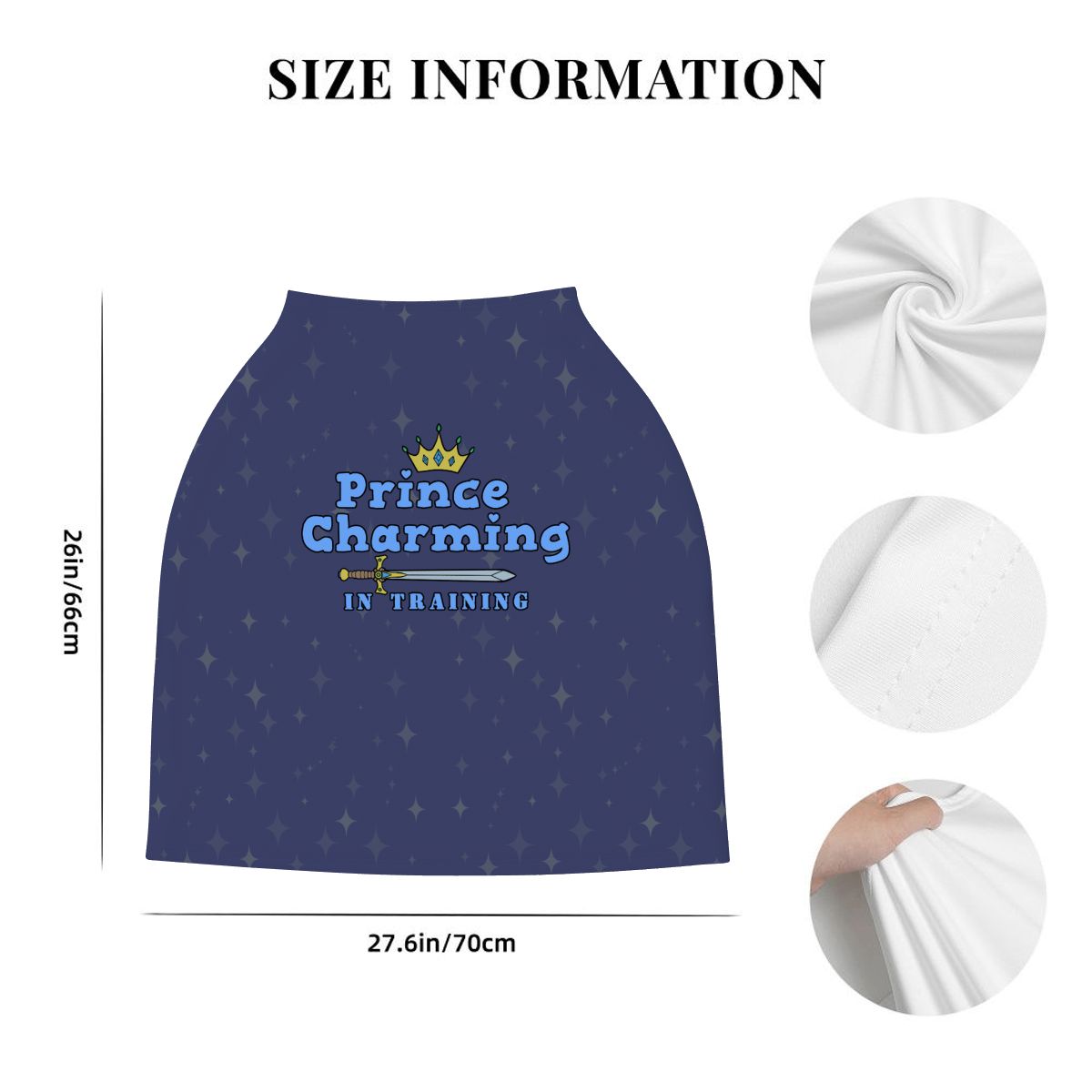 Prince Charming In Training Multi-Use Baby Car Seat Cover