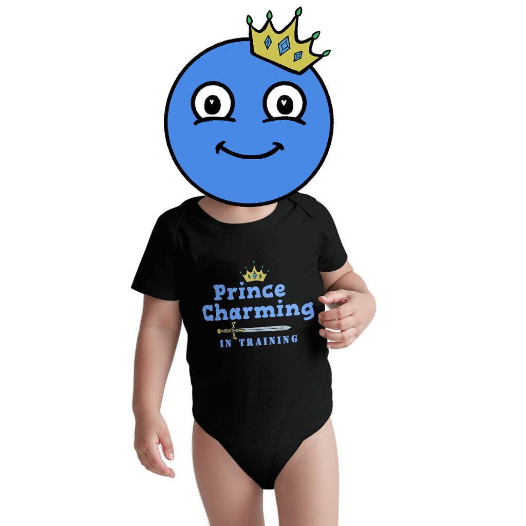 Prince Charming In Training Baby Onesies (Short Sleeve)