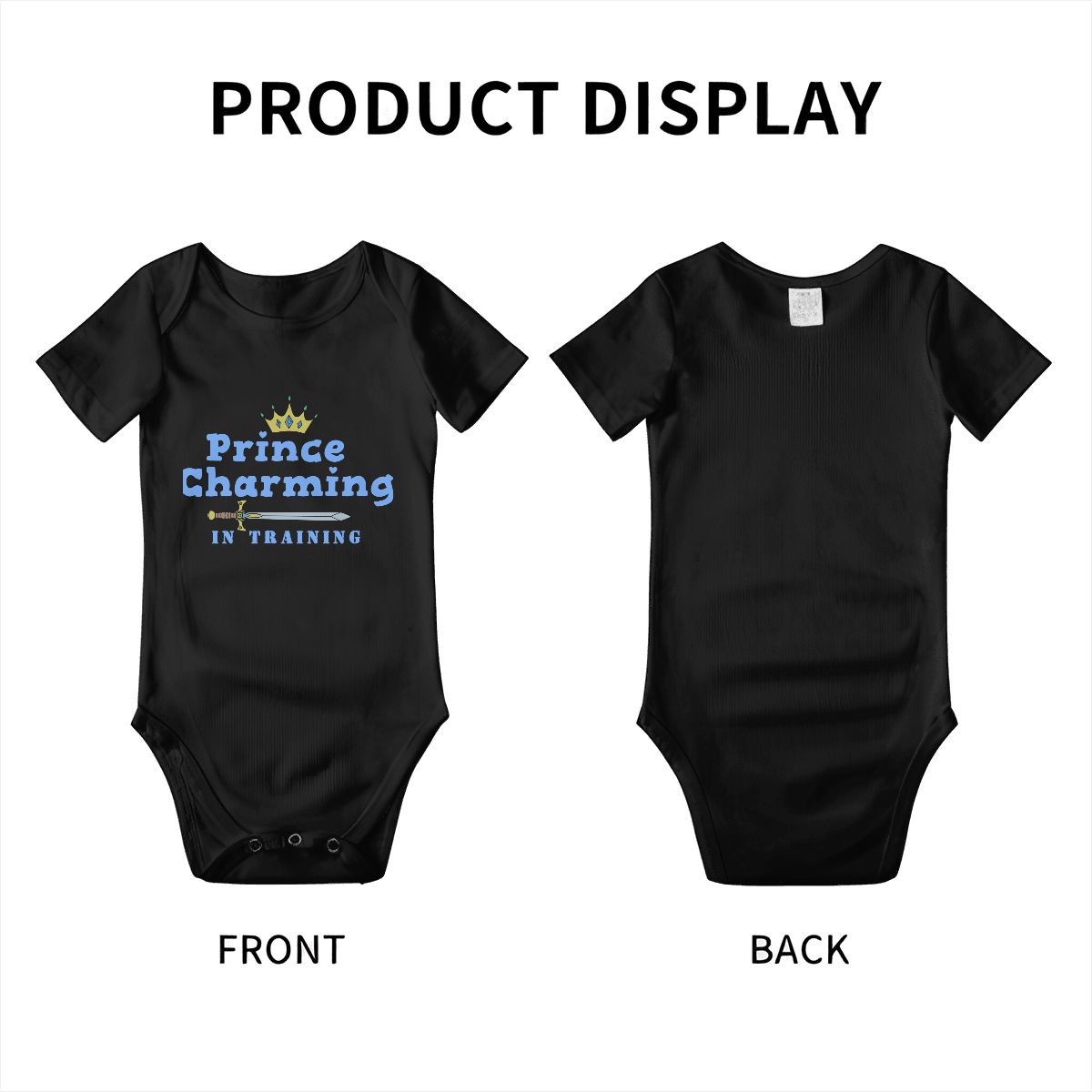 Prince Charming In Training Baby Onesies (Short Sleeve)