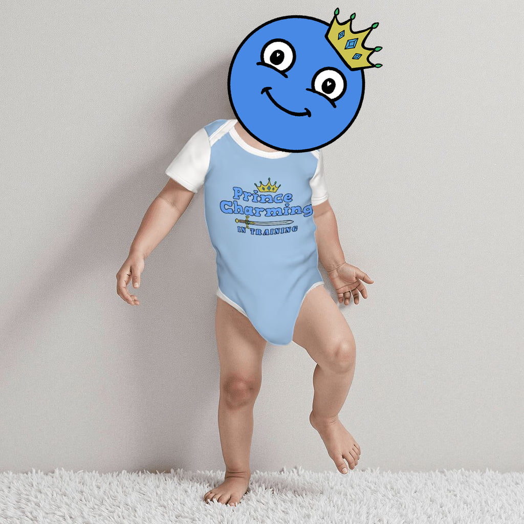 Prince Charming In Training Baby Cotton Short Sleeve Onesies