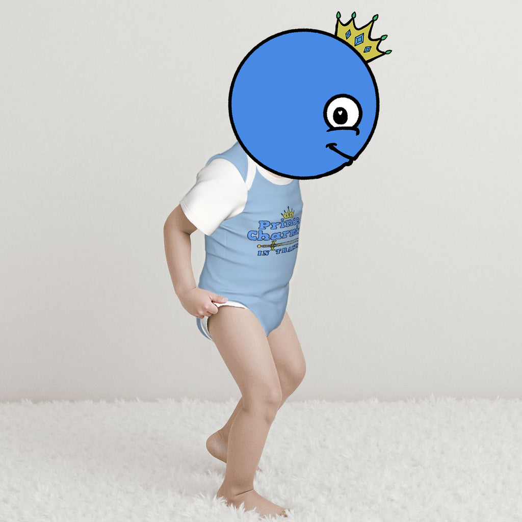 Prince Charming In Training Baby Cotton Short Sleeve Onesies