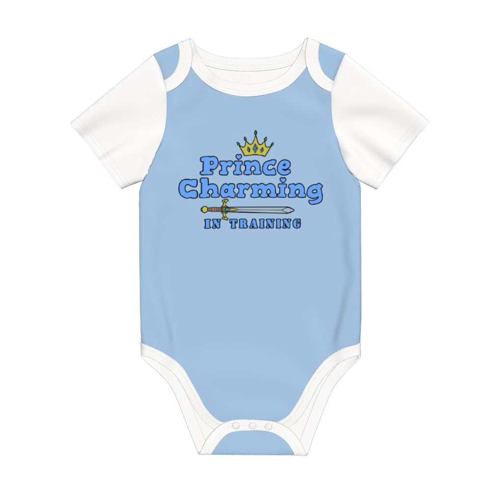Prince Charming In Training Baby Cotton Short Sleeve Onesies