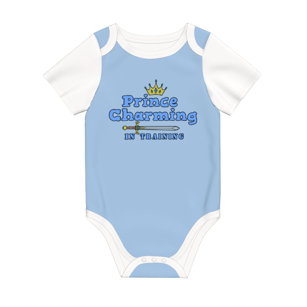 Prince Charming In Training Baby Cotton Short Sleeve Onesies