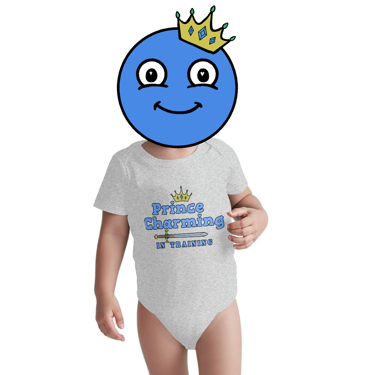 Prince Charming In Training Baby Onesies (Short Sleeve)