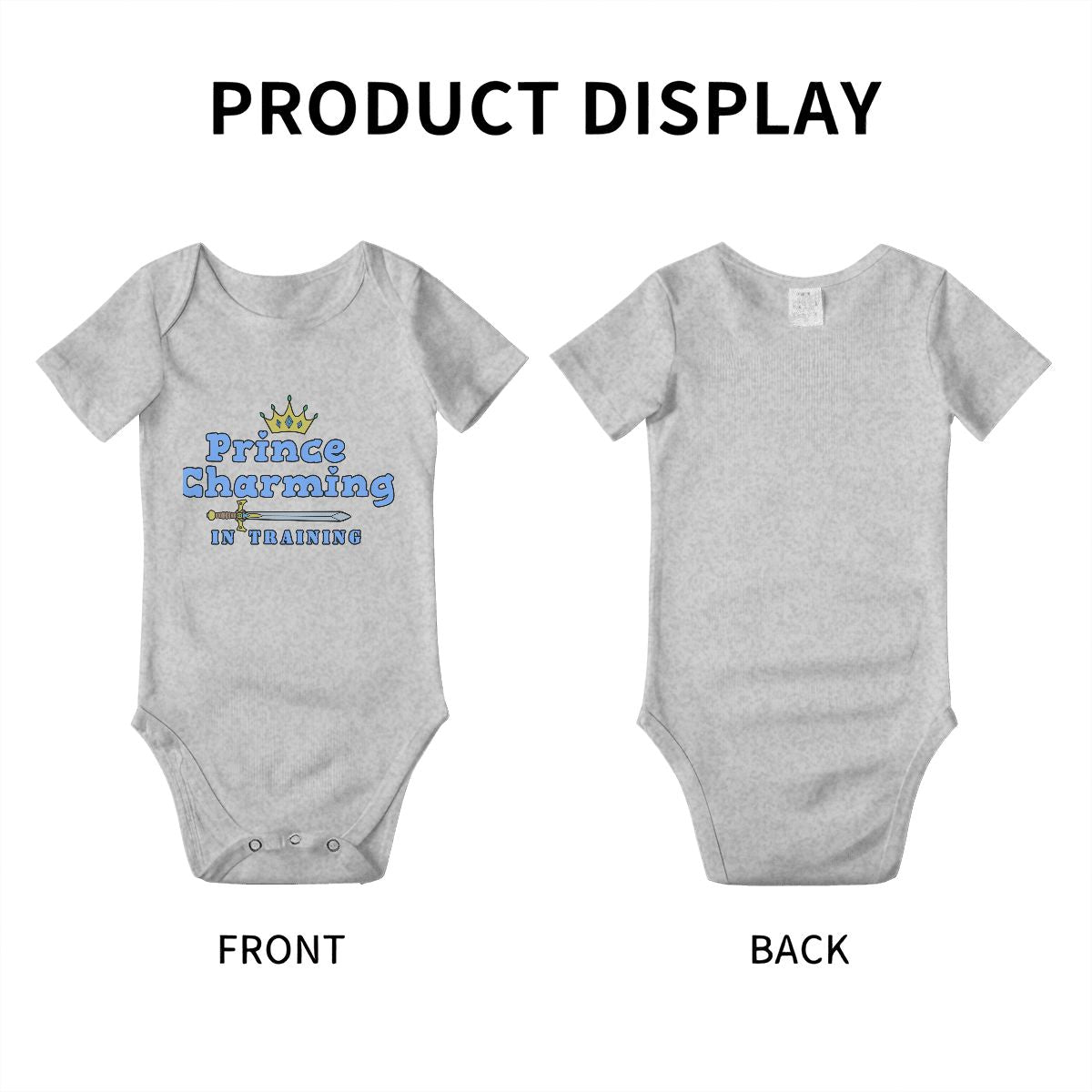 Prince Charming In Training Baby Onesies (Short Sleeve)