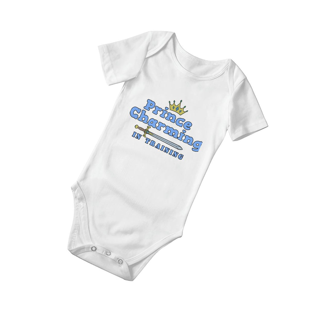 Prince Charming In Training Baby Onesies (Short Sleeve)