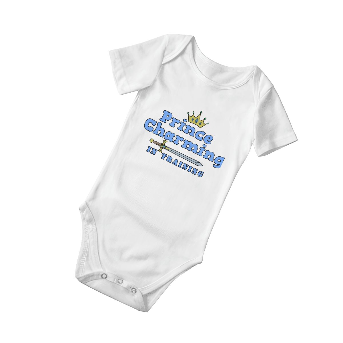Prince Charming In Training Baby Onesies (Short Sleeve)