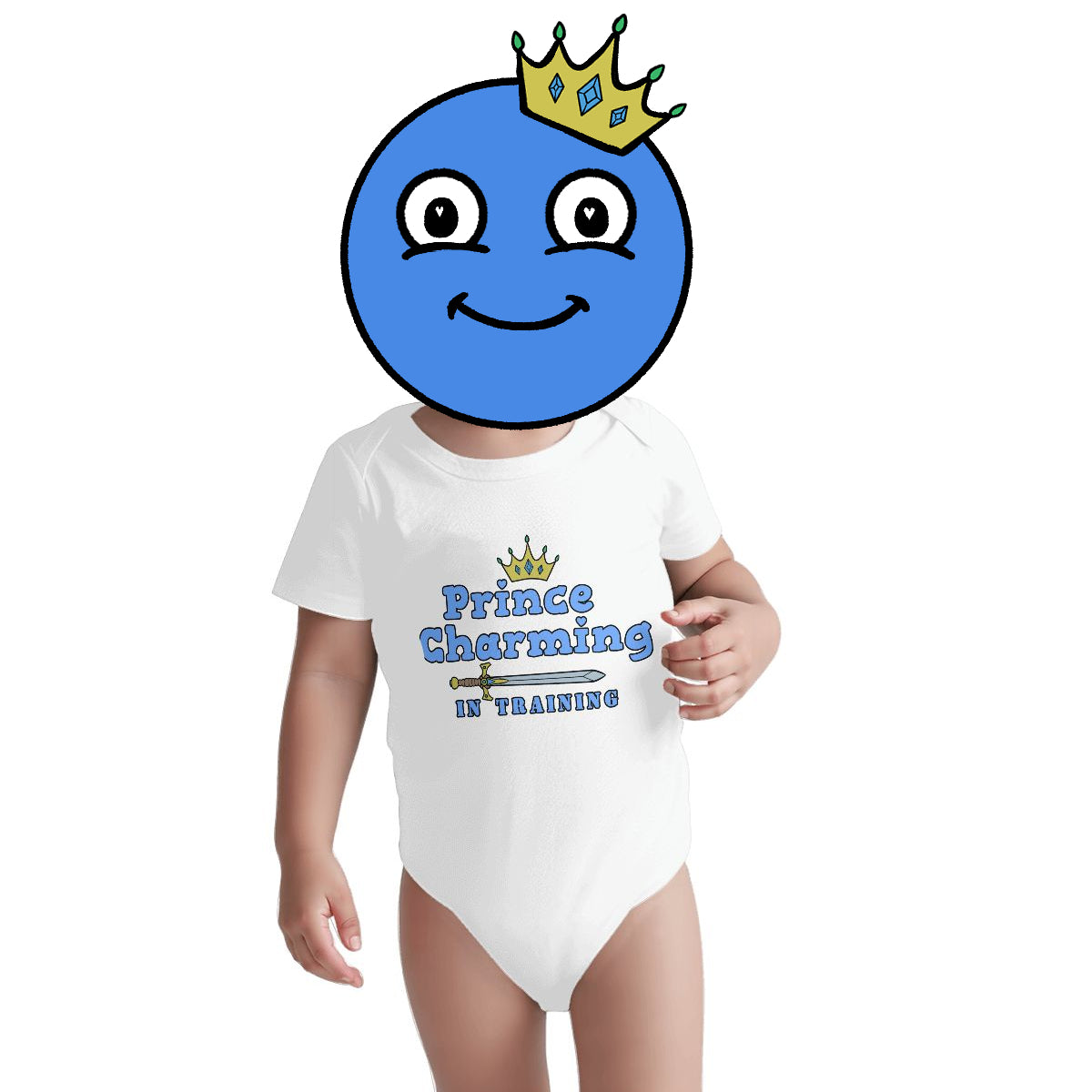 Prince Charming In Training Baby Onesies (Short Sleeve)