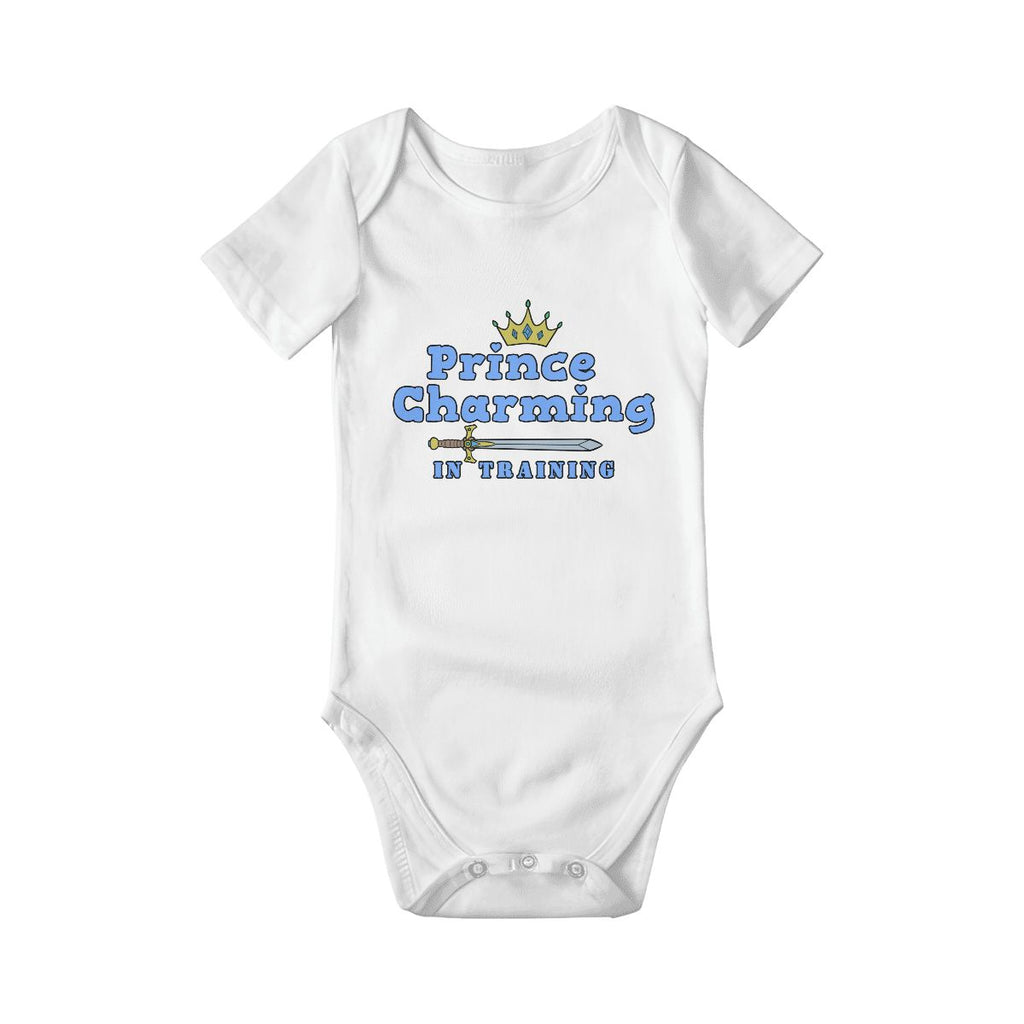 Prince Charming In Training Baby Onesies (Short Sleeve)