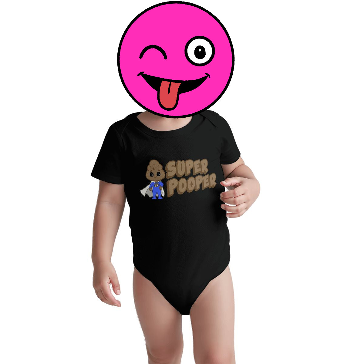 Super Pooper Baby Onesies (Short Sleeve)