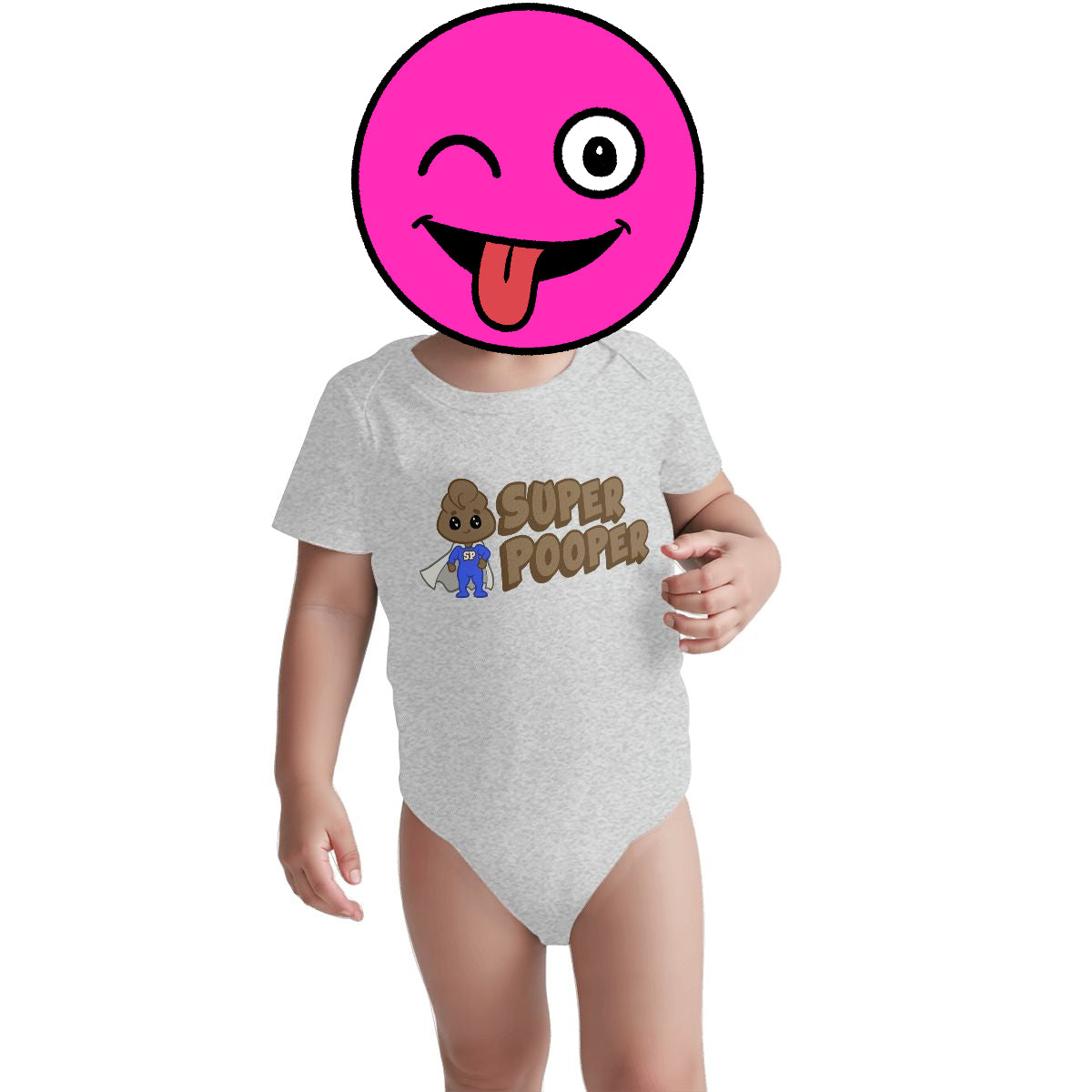 Super Pooper Baby Onesies (Short Sleeve)