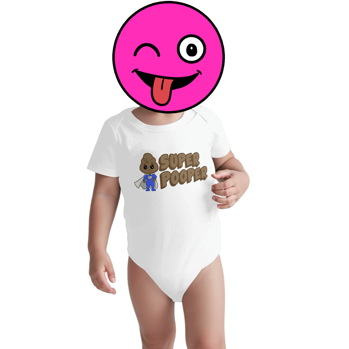 Super Pooper Baby Onesies (Short Sleeve)