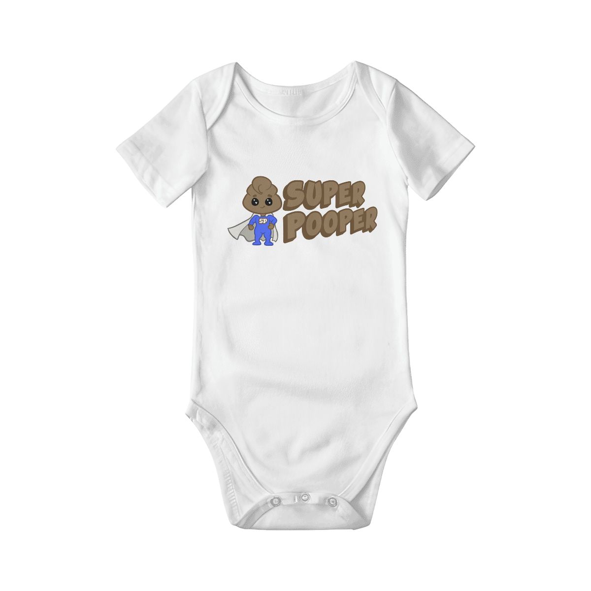 Super Pooper Baby Onesies (Short Sleeve)