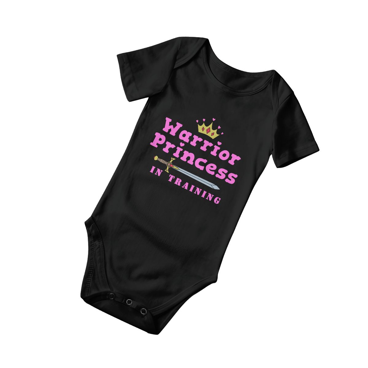 Warrior Princess In Training Baby Onesies (Short Sleeve)