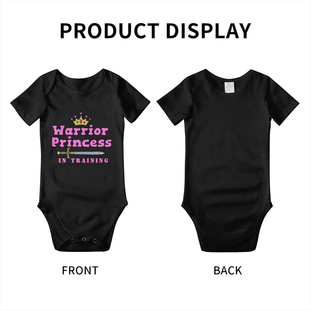 Warrior Princess In Training Baby Onesies (Short Sleeve)