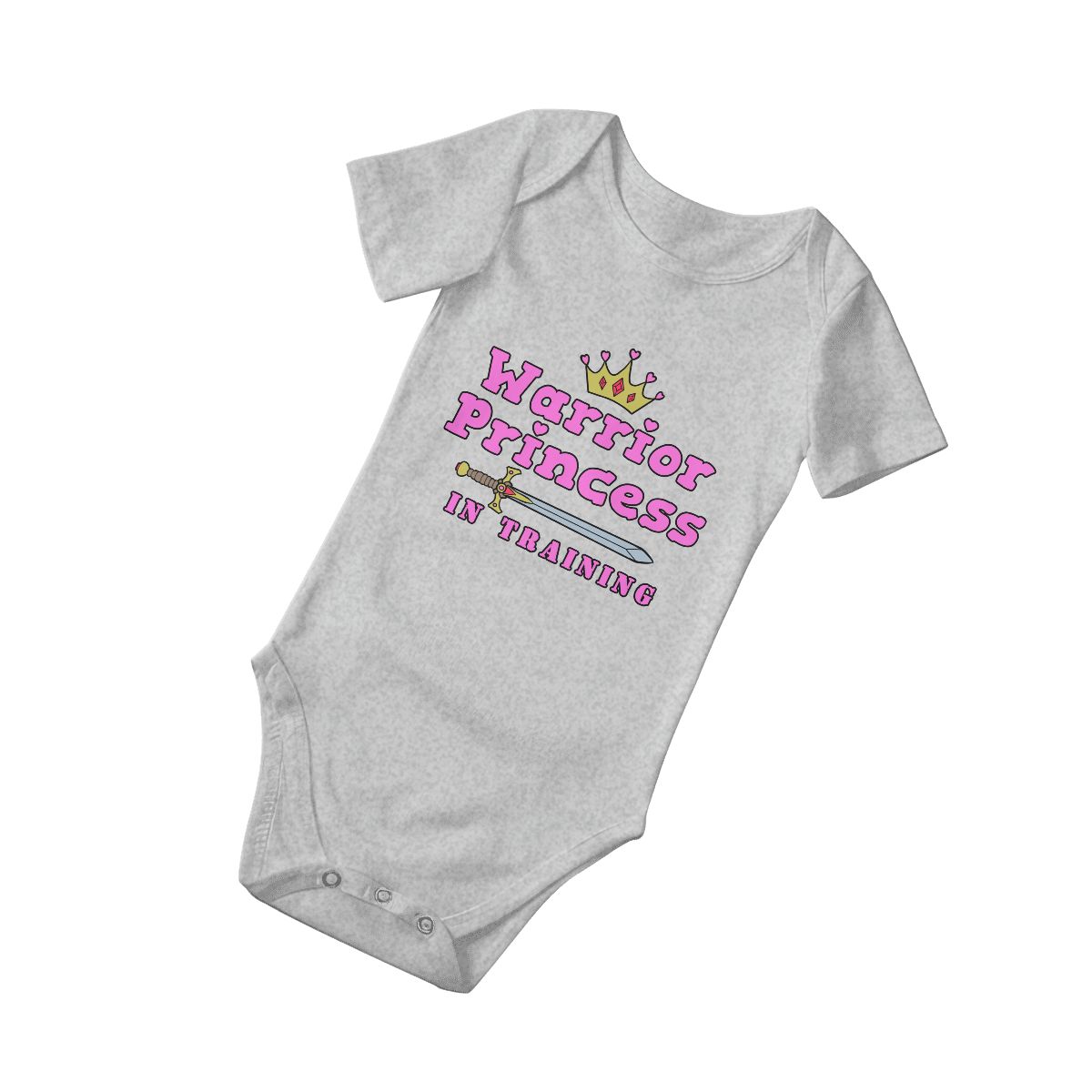 Warrior Princess In Training Baby Onesies (Short Sleeve)