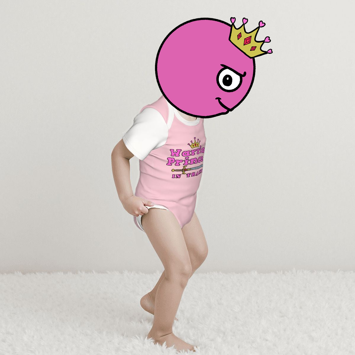 Warrior Princess In Training Baby Cotton Short Sleeve Onesies
