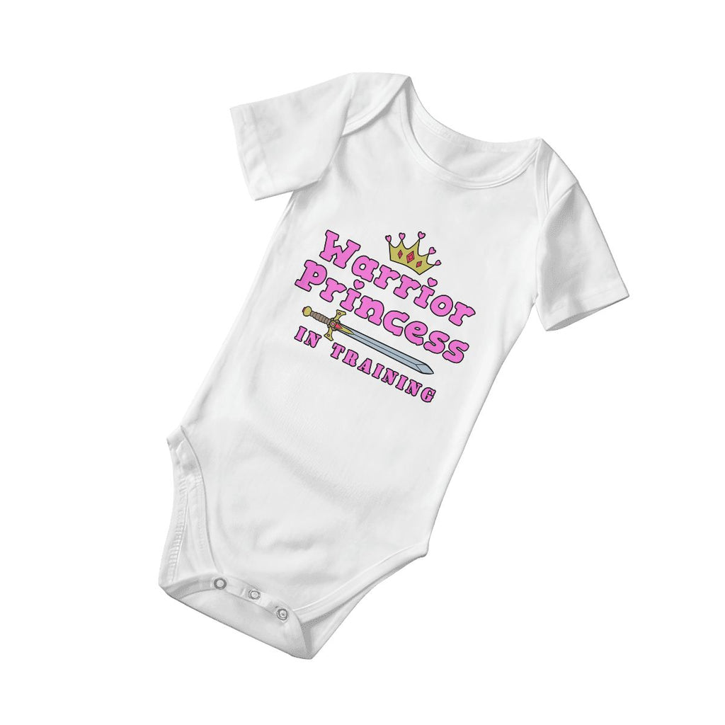 Warrior Princess In Training Baby Onesies (Short Sleeve)