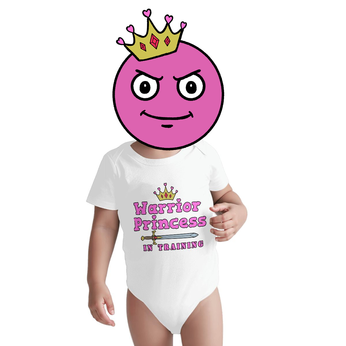 Warrior Princess In Training Baby Onesies (Short Sleeve)