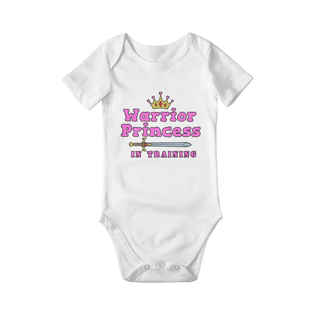Warrior Princess In Training Baby Onesies (Short Sleeve)