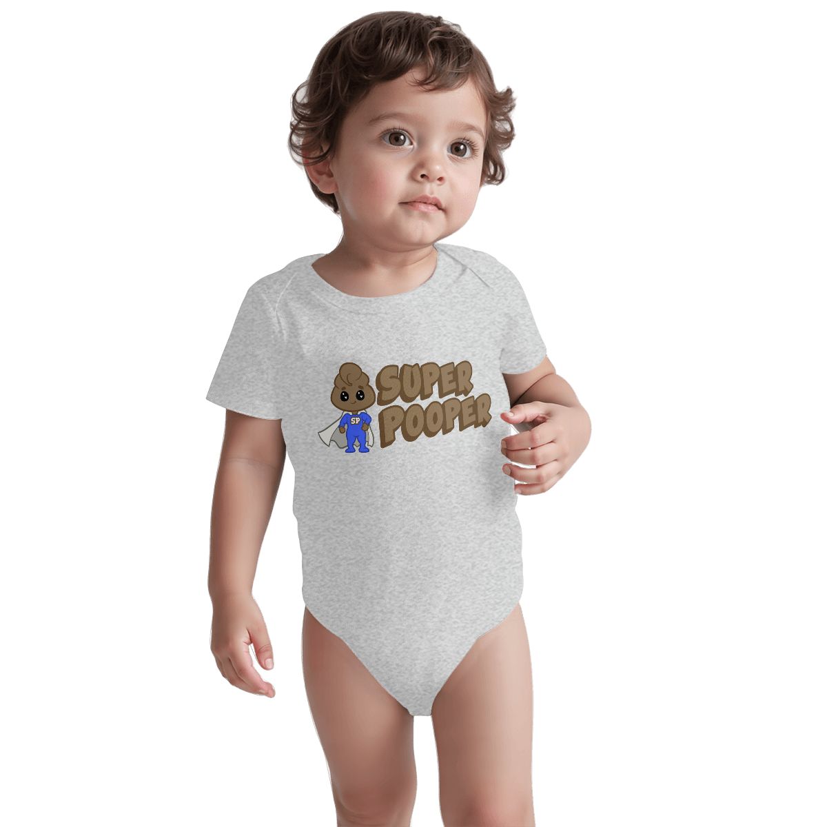 Super Pooper Baby Onesies (Short Sleeve)